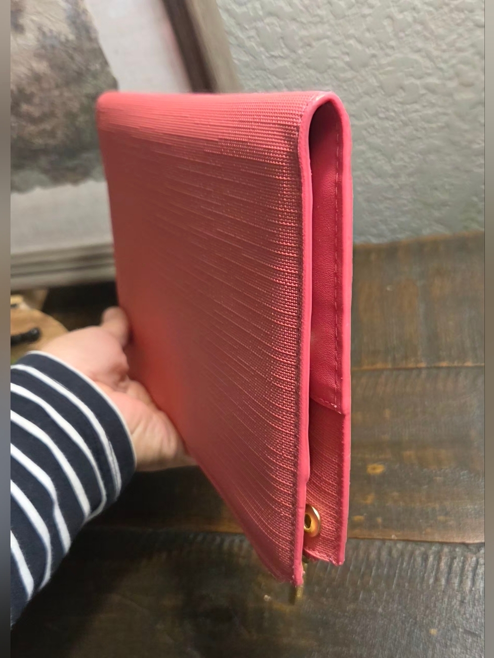DAGNE DOVER essentials pink Clutch wallet Color Coral Pink NWOT - Picture 12 of 17